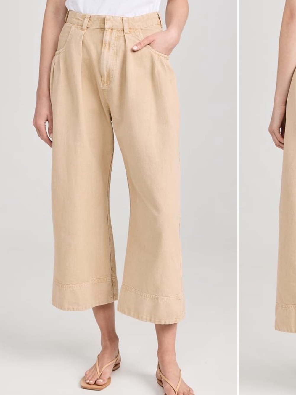 Free People Wide-Leg Sweet Talk Chino Pants